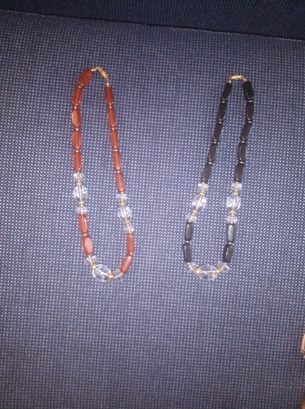 Elegant Beaded Necklaces - Brown and Black